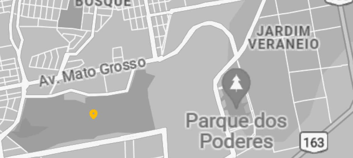 mapa marcando o endereço em Rua Ali Perto, 366 - Campo Grande - MS